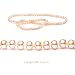 Single Strand 22 Inch 6.0-7.0mm Pink Button Shape Freshwater Cultured Pearl Necklace