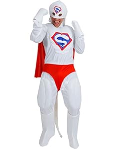 Costume Carnevale Halloween Supereroe Super Sperma - adulto - Taglia Standard
