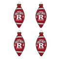 Rutgers 4-Pk Ornament Set