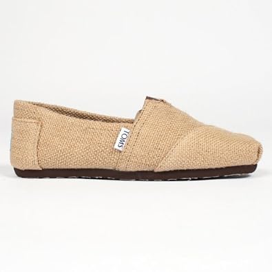 Stores  Sell Toms Shoes on Toms   Womens Classic Woven Burlap Slipon Shoes In Natural  Amazon Co