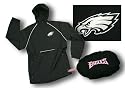 Philadelphia Eagles NFL Women's Pack-It Windbreaker Jacket, Packable, Black