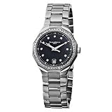 Baume and Mercier MOAO8716 Riviera Black Dial Stainless Steel Ladies Watch 