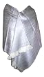 Extra 40% Off Super Soft Baby Alpaca Wool Reversible Shawl Wrap Cape Sexy Silver Color