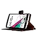LG G4 Case, ACEABOVE® [Stand Feature] LG G4 Wallet Case **NEW** [Book Cover Case] [Dark Brown] - Premium Genuine Leather Wallet cover with Hand Strap - LG G4 Leather Case with STAND Flip Cover and Credit Card ID Holders for LG G4 2015 Model