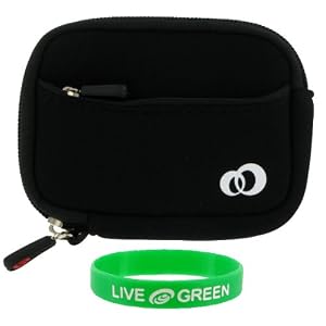 Neoprene Sleeve (Super Black) Case for Canon PowerShot SD960IS Digital Camera Silver