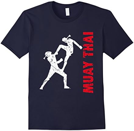 Men's Muay Thai Thailand Kickboxing T-Shirt - Martial Arts T-shirt XL Navy