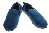 ISO Isotoner Slip On Memory Foam Slipper Navy Large
