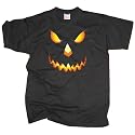 T-Shirt Halloween, Pumkin Head, K&uuml;rbiskopf, Gr.S bis 5XL