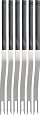 Trudeau Domino Fondue Forks, Set of 6