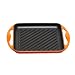 Le Creuset Enameled Cast-Iron 9-1/2-Inch Square Skinny Grill Pan, Flame