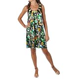 Sharagano Embellished Circle Print Tank Dress, Medium