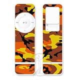 Electronics : Orange Camo -Vinyl skin for Apple iPod Shuffle