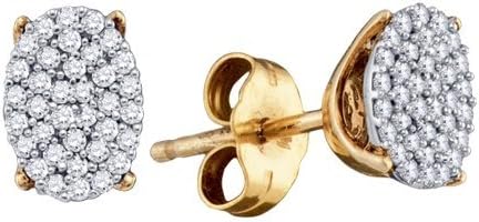 Gold and Diamonds SEF8175 0.20CT-DIA MICRO PAVE EARINGSwhite-gold