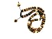 Shamballa Necklace 30 Inches 10mm Smooth Brown Tiger Eye with Nine 10mm Rose Gold Crystal Pave Beads Adjustable Macrame Closure Unisex 