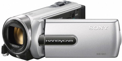 Sony DCR-SX21ES SD-Camcorder (57-fach opt.Zoom, 6,8 cm (2,7 Zoll) Display, USB 2.0) silber