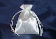 Satin Wedding Favor Bags/Pouches - 3"x4" - White (10 Bags)