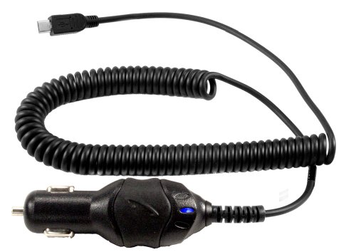 Wireless One Premium Vehicle Charger for Micro USB Phones (Black)