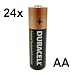 24x DURACELL OEA Alkaline Batterie MN1500 AA