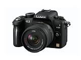 Panasonic Lumix DMC-G2WEG-K Micro Digitalkamera (12 Megapixel, LiveView) Geh�use schwarz inkl. Lumix G Vario Objektiven (14-42mm und 45-200mm) - 