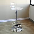 Clear Acrylic Adjustable Barstool By Wholesale Interiors