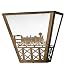 Meyda Tiffany 23910 13 Inch W Train Wall Sconce A/C