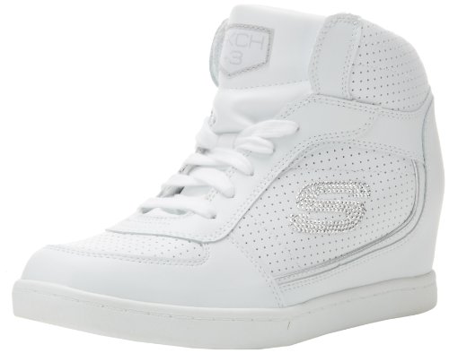 Skechers Women's Three-3 Peat Sneaker,White,7 M US