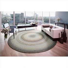 Wool Braided Riviera Oval Rug Size: 5' x 8'