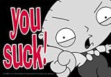 Family Guy Stewie You Suck Sticker S-FG-0033