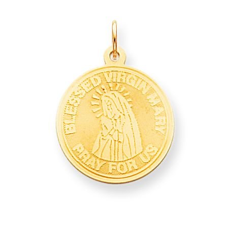 14k Blessed Virgin Mary Pendant