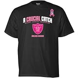 Reebok Oakland Raiders Breast Cancer Awareness The Crucial Catch T-Shirt Large