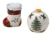 Spode Christmas Tree Figural Salt and Pepper Shakers 2- 1/2 inch H