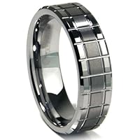 Tungsten Carbide Matrix Wedding Band Ring Sz 10.5 SN#575