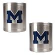 Michigan Wolverines NCAA 2pc Stainless Can Holder Set by Great American Products