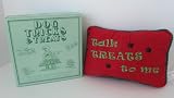 Dog Treats Recipe Book and Bone Shaped Cookie Cutter with Bonus Items: Multi Colored Doggie Rope Pull Toy and “Talk Treats to Me” Beautiful Embroidered Doggie Pillow Reviews