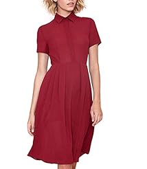 Chiffon Vintage  Shirt  Dress