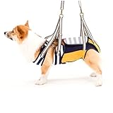 歩行補助ハーネス LaLaWalk コーギー用 ボーダーマスタード (CL)