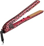 CHI PRO Ceramic Flat Iron in Ionic Tourmaline Hair Straightener, Pink Leopard, 1"
