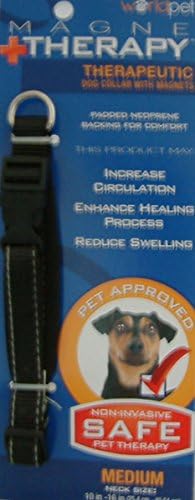 Magne Therapy Therapeutic Dog Collar - Black - Size Medium