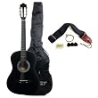 Austin Bazaar 38 Black Acoustic Guitar Set