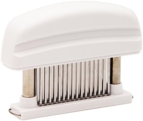 Myliffri 48-Blade Meat Tenderizer, Ergonomic Hand-Held Loose Meat Needles by Myliffri Kitchen Tools, White Color