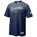 Nike Milwaukee Brewers Navy Blue 2008 Practice T-shirt
