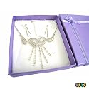 Deluxe Rhinestone Necklace & Earring Set (D) ~ Elegant Rhinestone Jewelry & Accessories ~ Great Gift Idea!