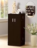 Contemporary Espresso Finish CD & DVD Storage Cabinet