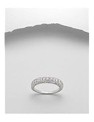 CZ Ring In 92.5 Sterling Silver