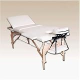 HealthLine® Portable 3 Fold Massage Table Couch Bed Crea