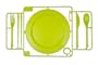 Fred Snap-a-Party Tableware Set, Lime