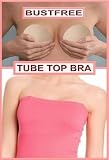 BustFree Strapless Tube Top Bra available in Nude, Black & White and 5 Cup sizes A through Full D
