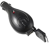 2-in-1 iPhone/iPod charger with Extra USB - 3ft (3 foot) long retractable iPod / iPhone charge cable with additional USB port for mp3, cell phones, GPS, and more