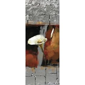 Yosemite Home Decor 47 by 18-Inch Calla Lilies 1 Hand Painted Contemporary Artwork, Botanical Still Life