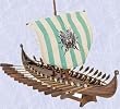Gothic Viking long ship medieval musuem replica shields